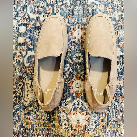 Eileen Fisher Women’s Sim Tumbled Nubuck Loafer In Rye In Size 7 - Picture 6 of 14